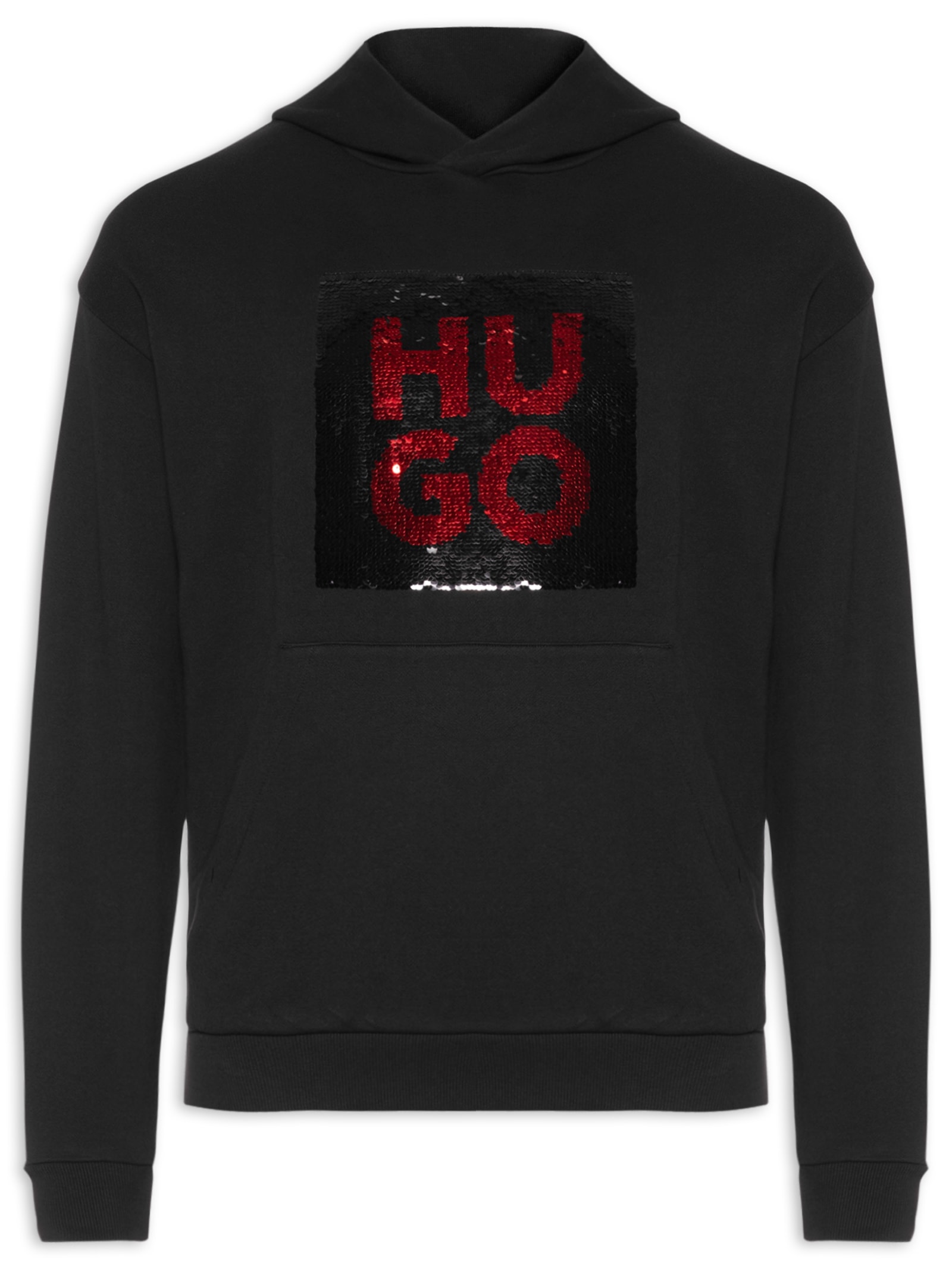 Blusa Masculina Moletom Deseqino Preto Hugo