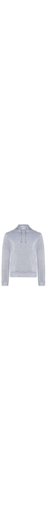 Blusa Masculina Moletom Fechado Com Capuz Básico - Cinza