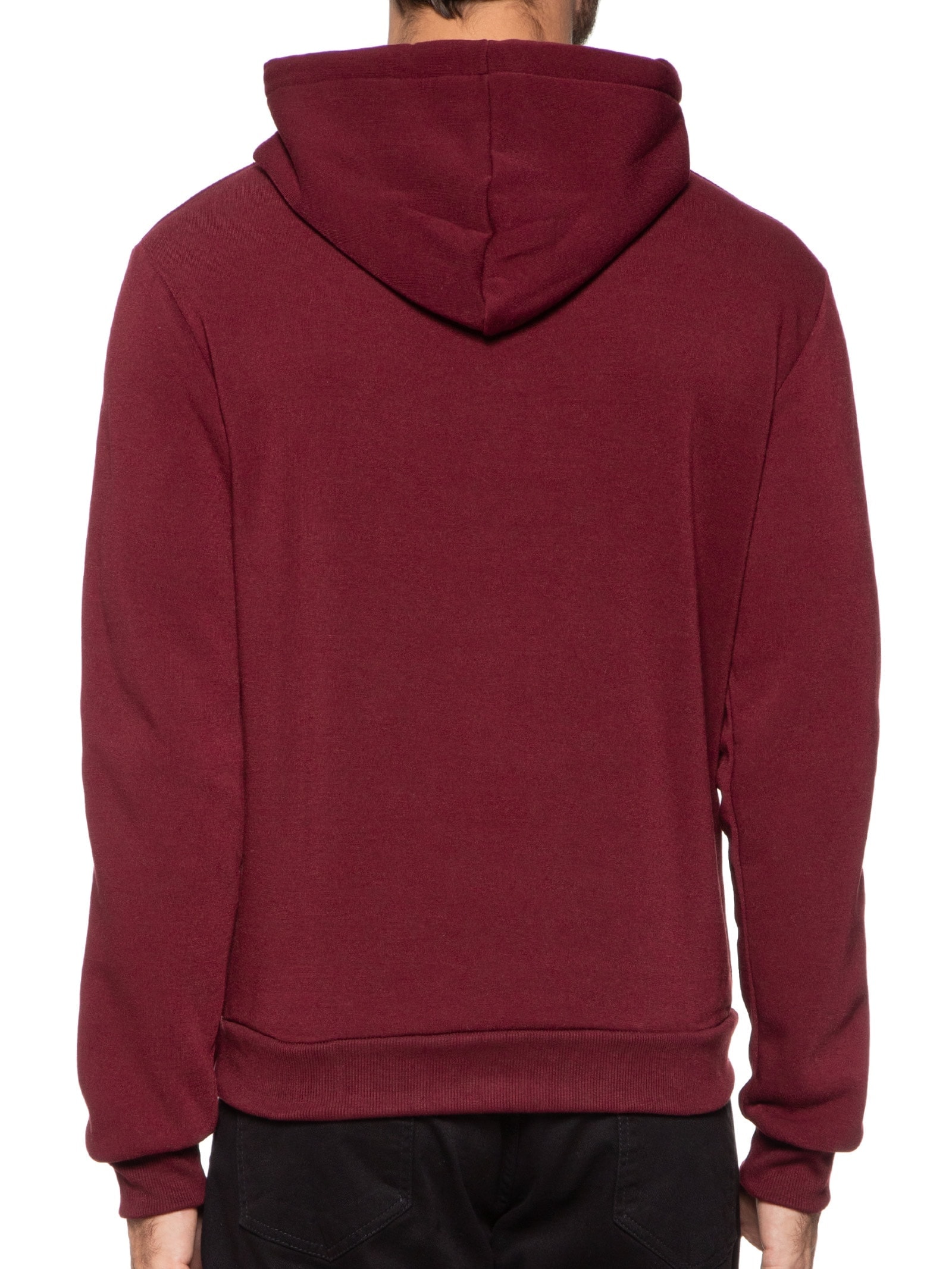 Blusa Masculina Moletom Fechado Com Capuz Básico Vermelho '2 Essential