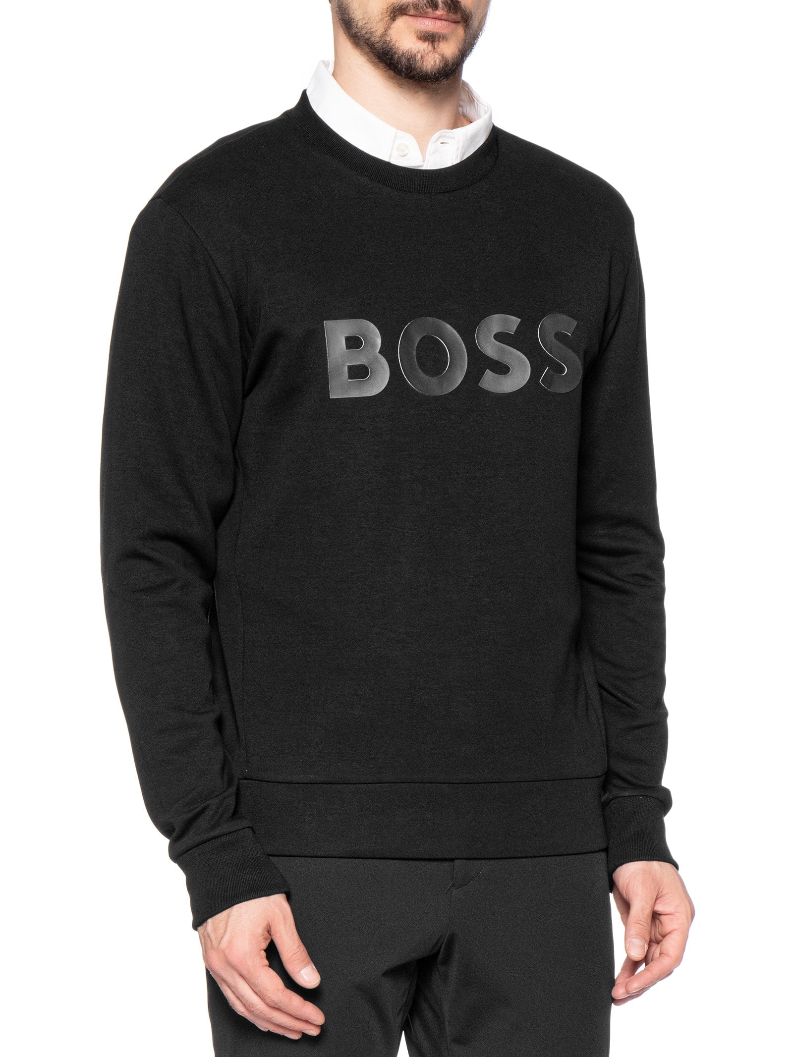 Blusa Masculina Moletom Fechado Salbo Preto Boss