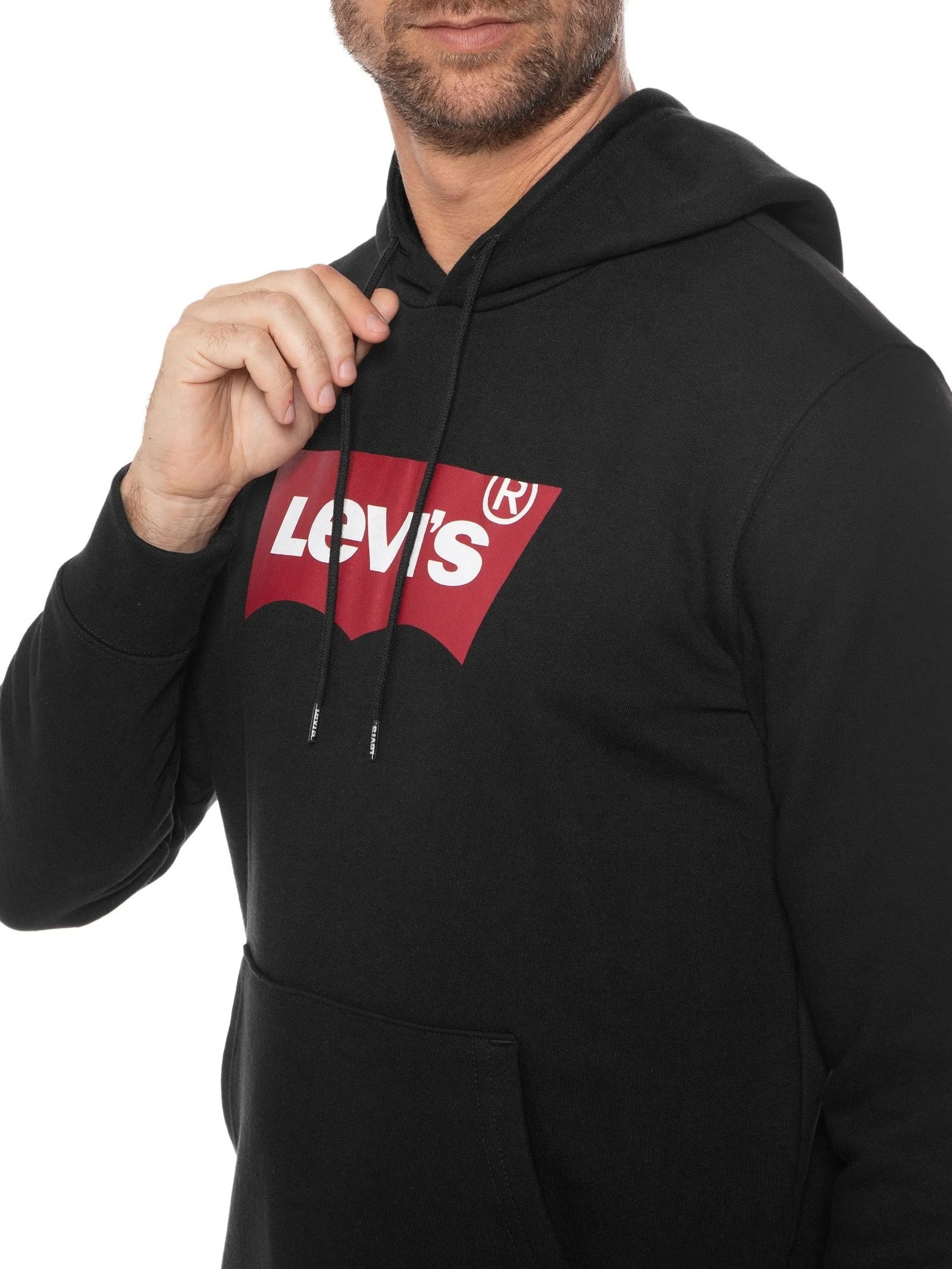 Blusa Masculina Moletom Graphic Hoodie T3 Preto Levi's