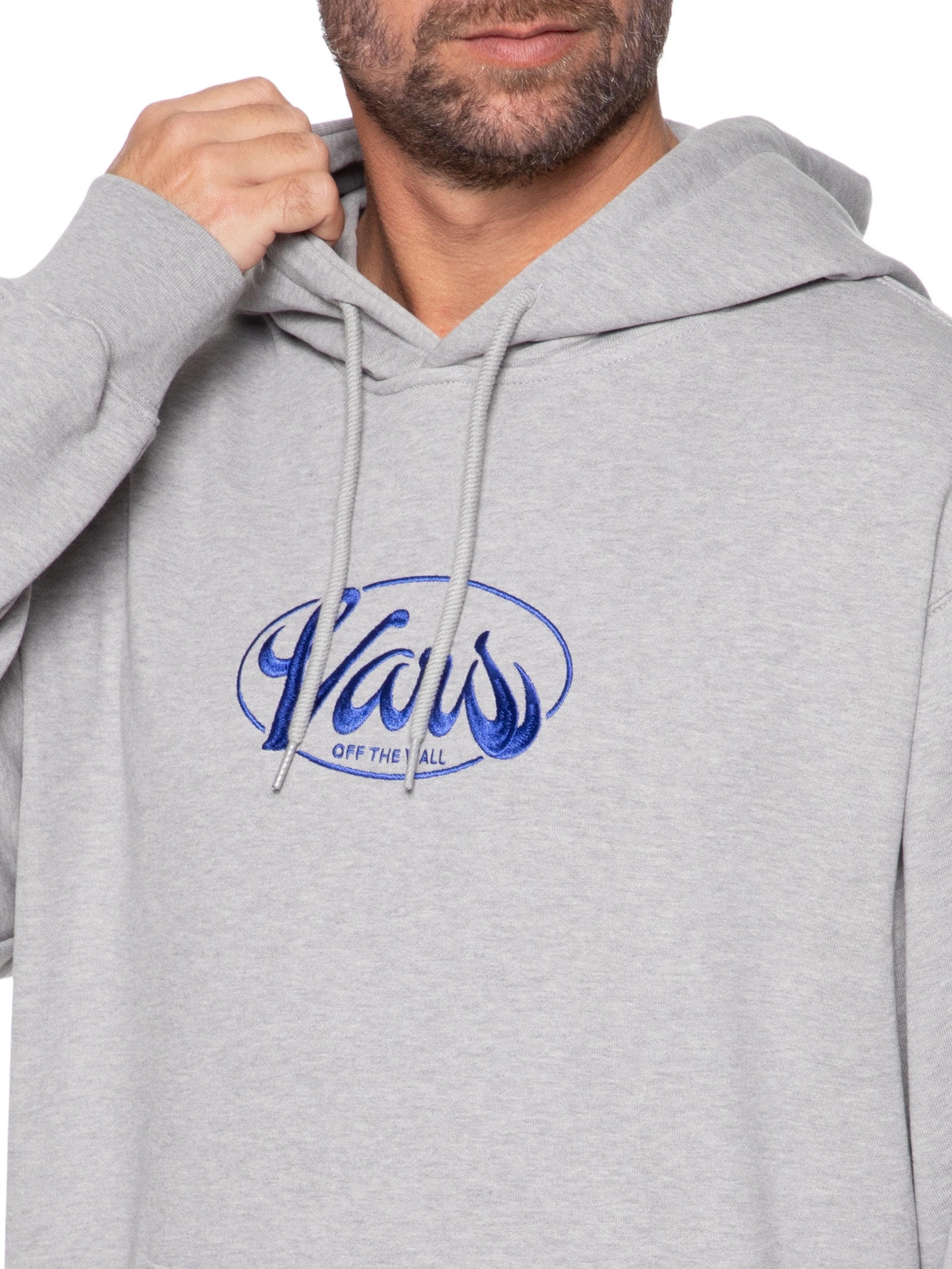 Blusa Masculina Moletom Knit Cement Heather Cinza Vans