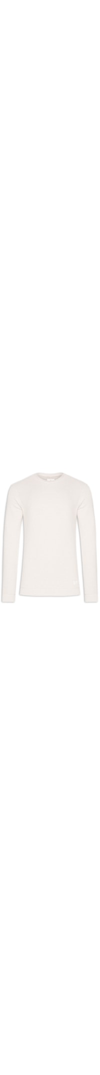 Blusa Masculina Moletom Malhão Texture - Off White