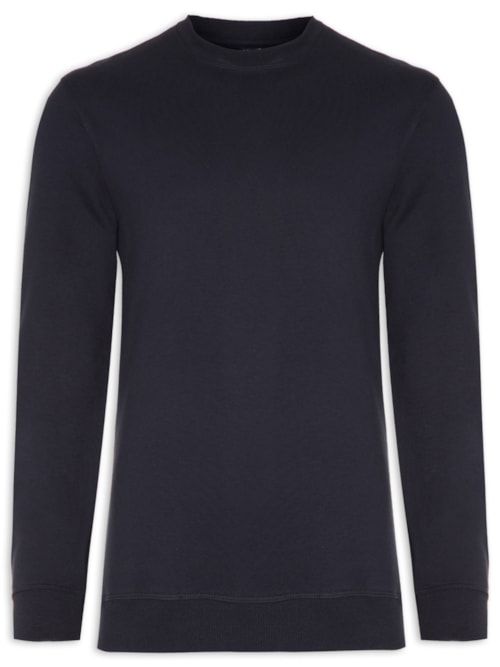 Blusa Masculina Moletom Manga Longa – Azul