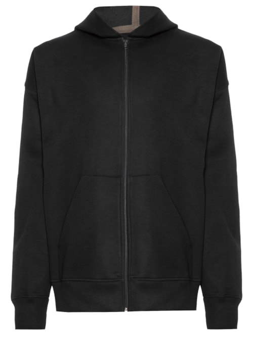 Blusa Masculina Moletom Over Double - Preto