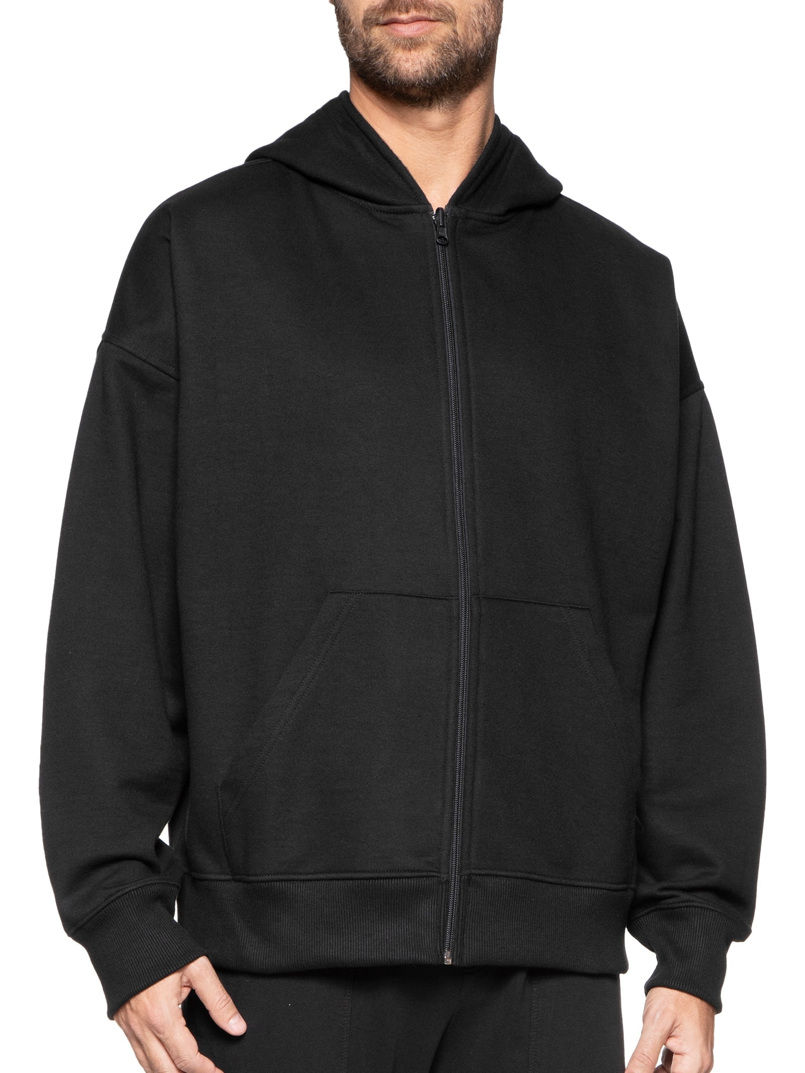 Blusa Masculina Moletom Over Double Preto Osklen