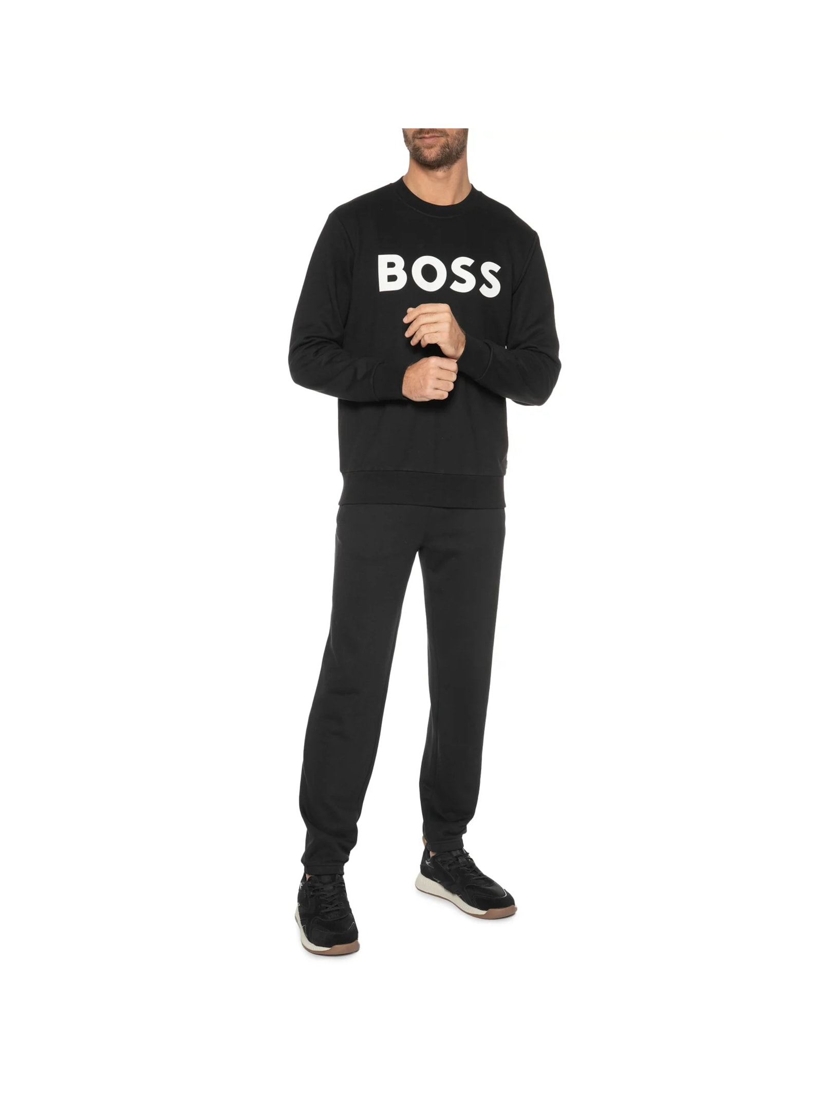 Blusa Masculina Moletom Soleri Preto Boss