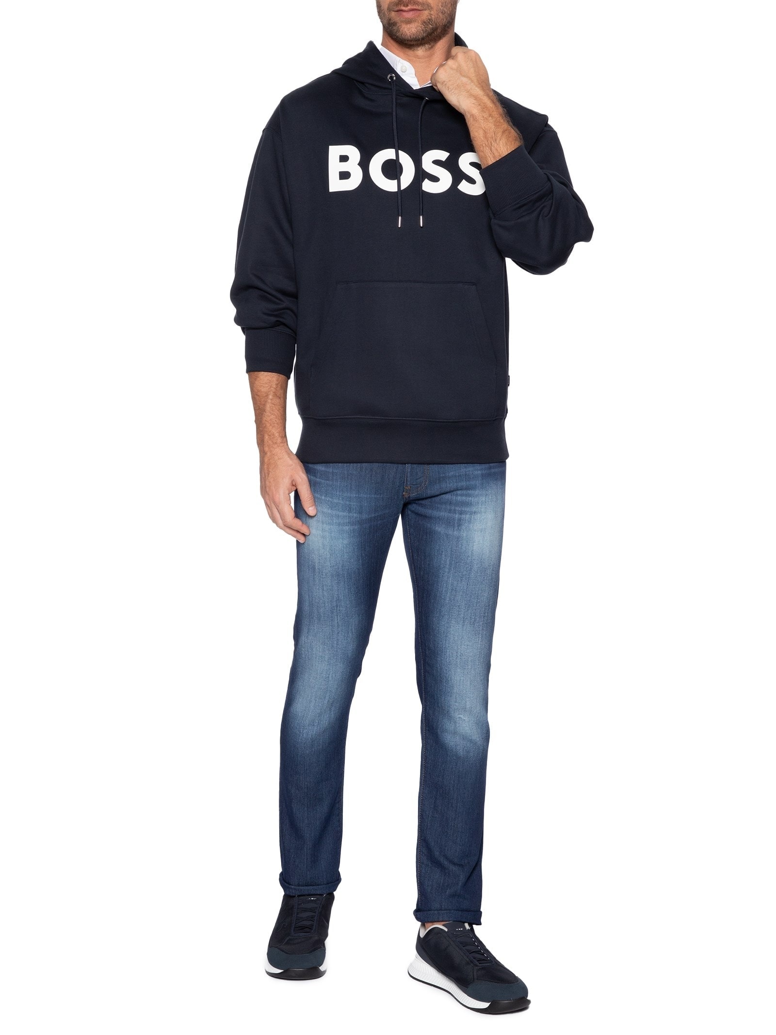 Blusa Masculina Moletom Sullivan Azul Boss