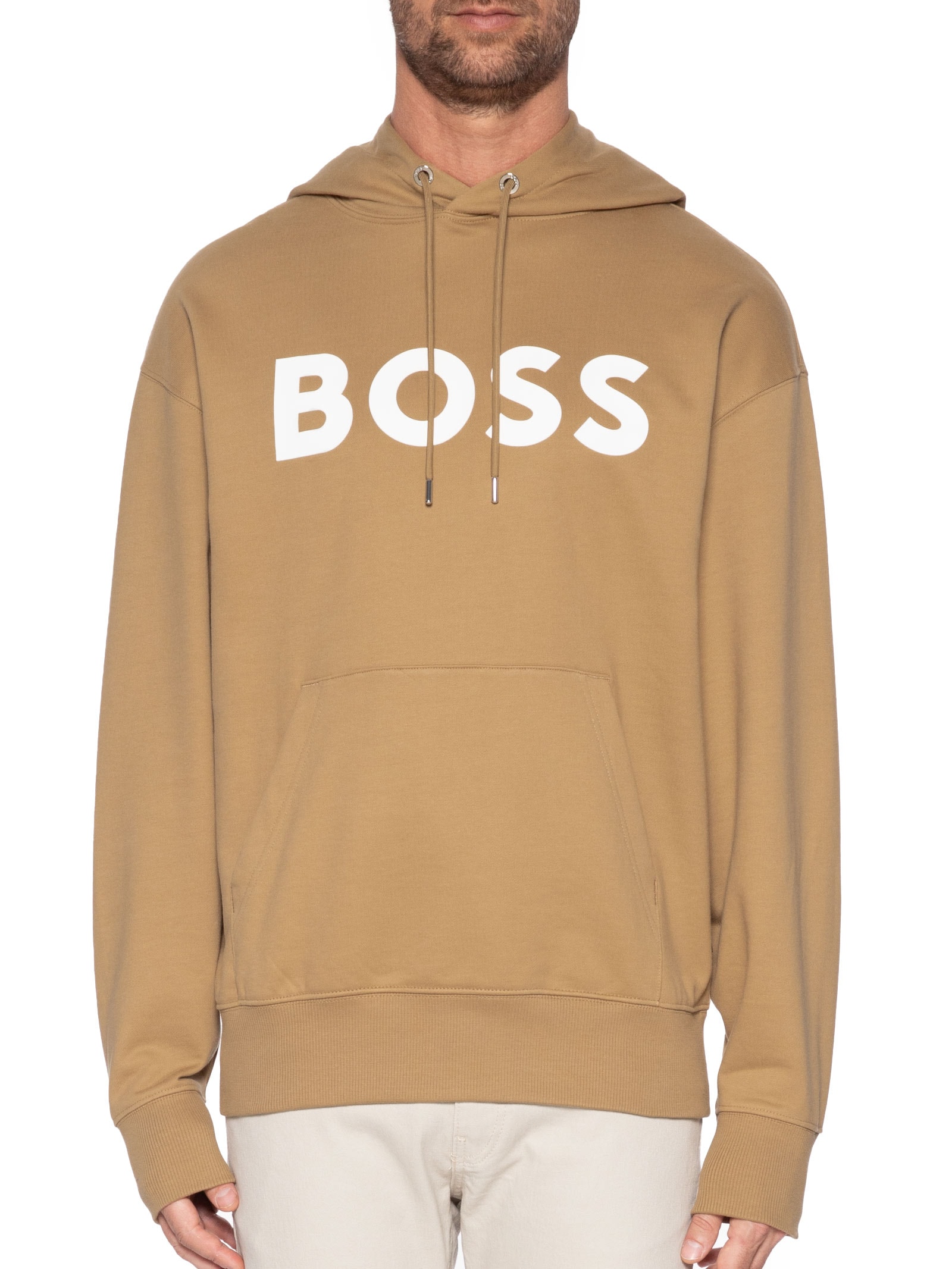 Blusa Masculina Moletom Sullivan Bege Boss