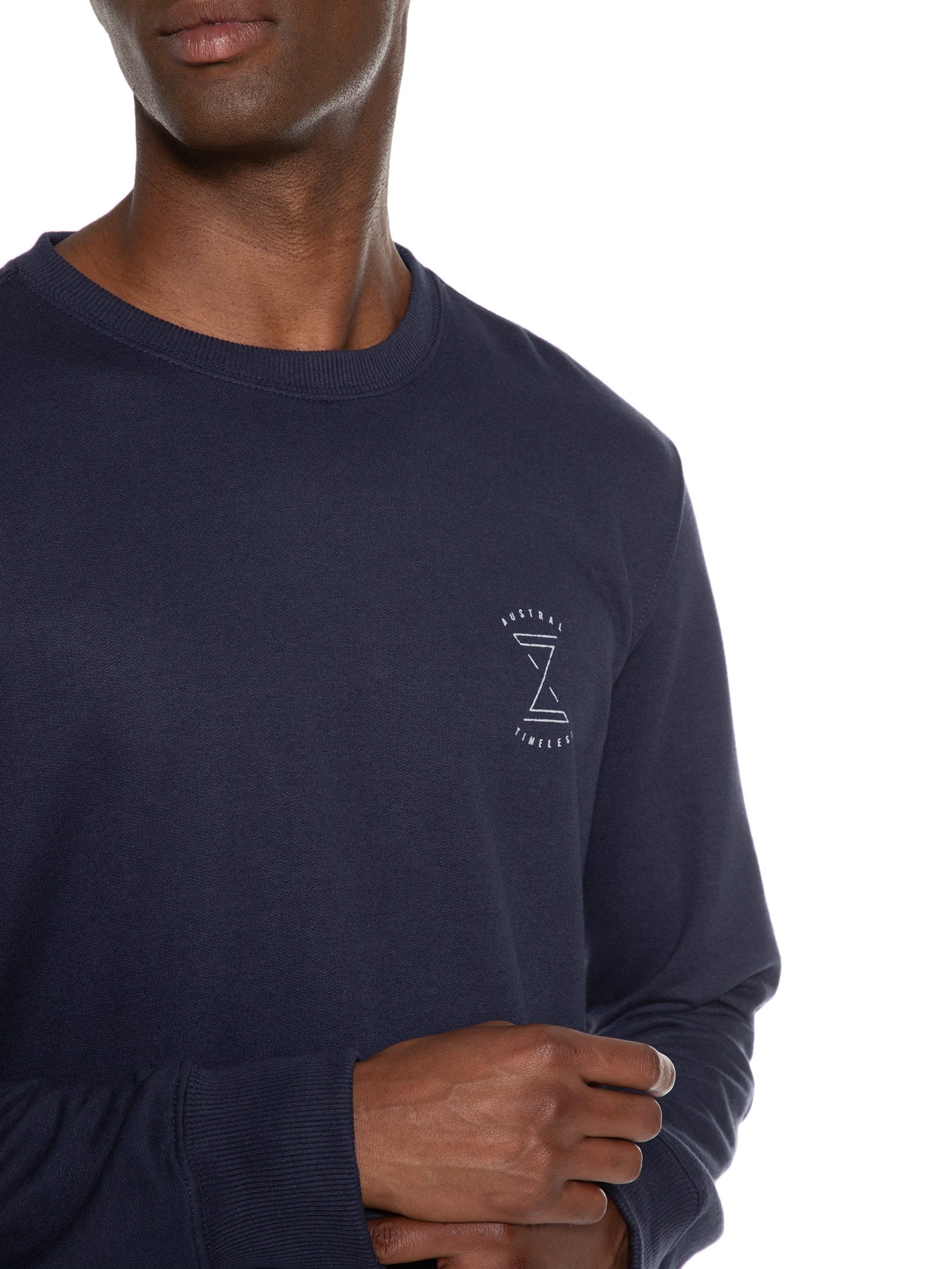 Timeless Azul Austral - Blusa Masculina Moletom Timeless - Azul