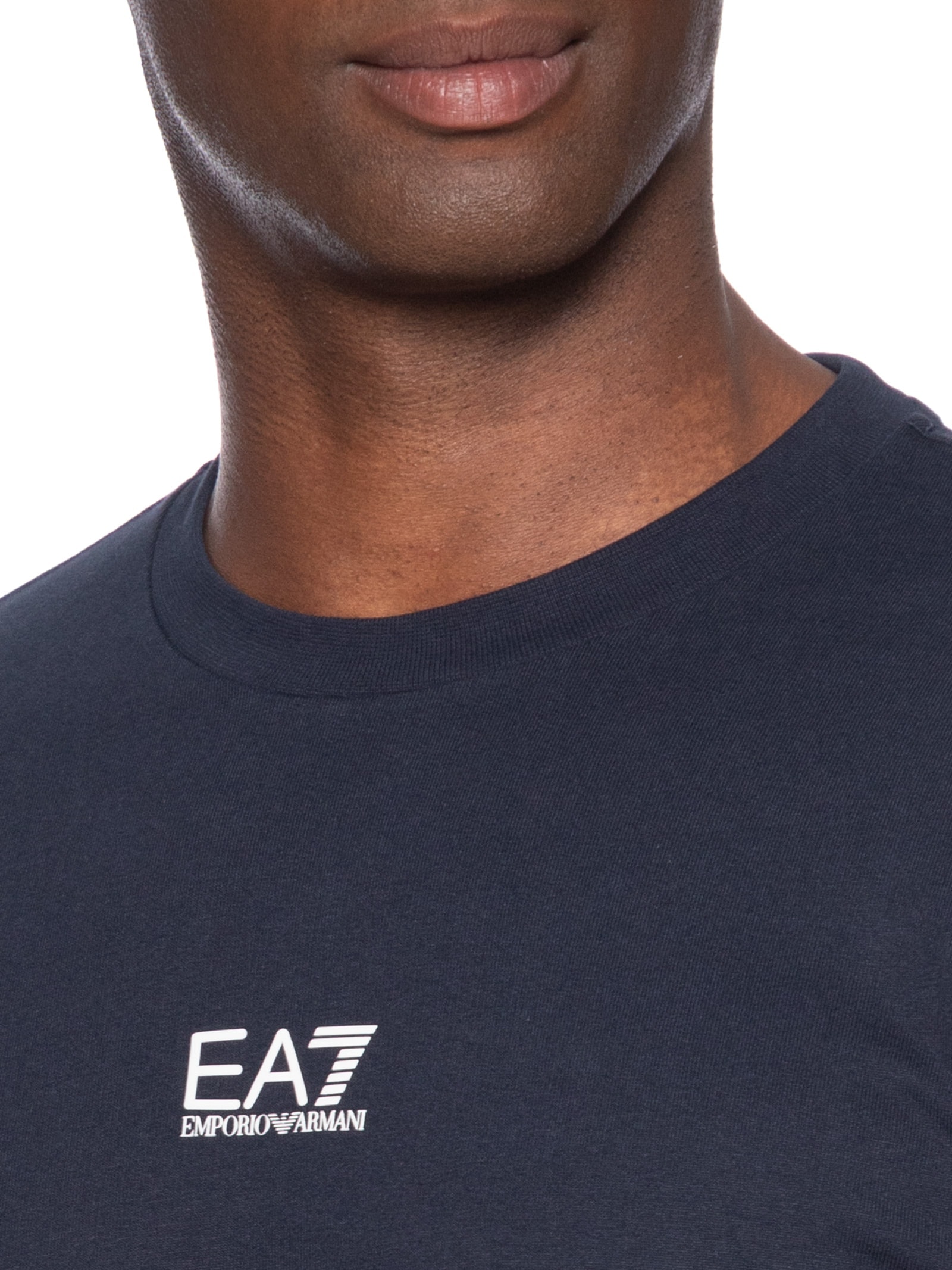 Blusa Masculina Moletom Train Core Azul Ea7 Emporio Armani