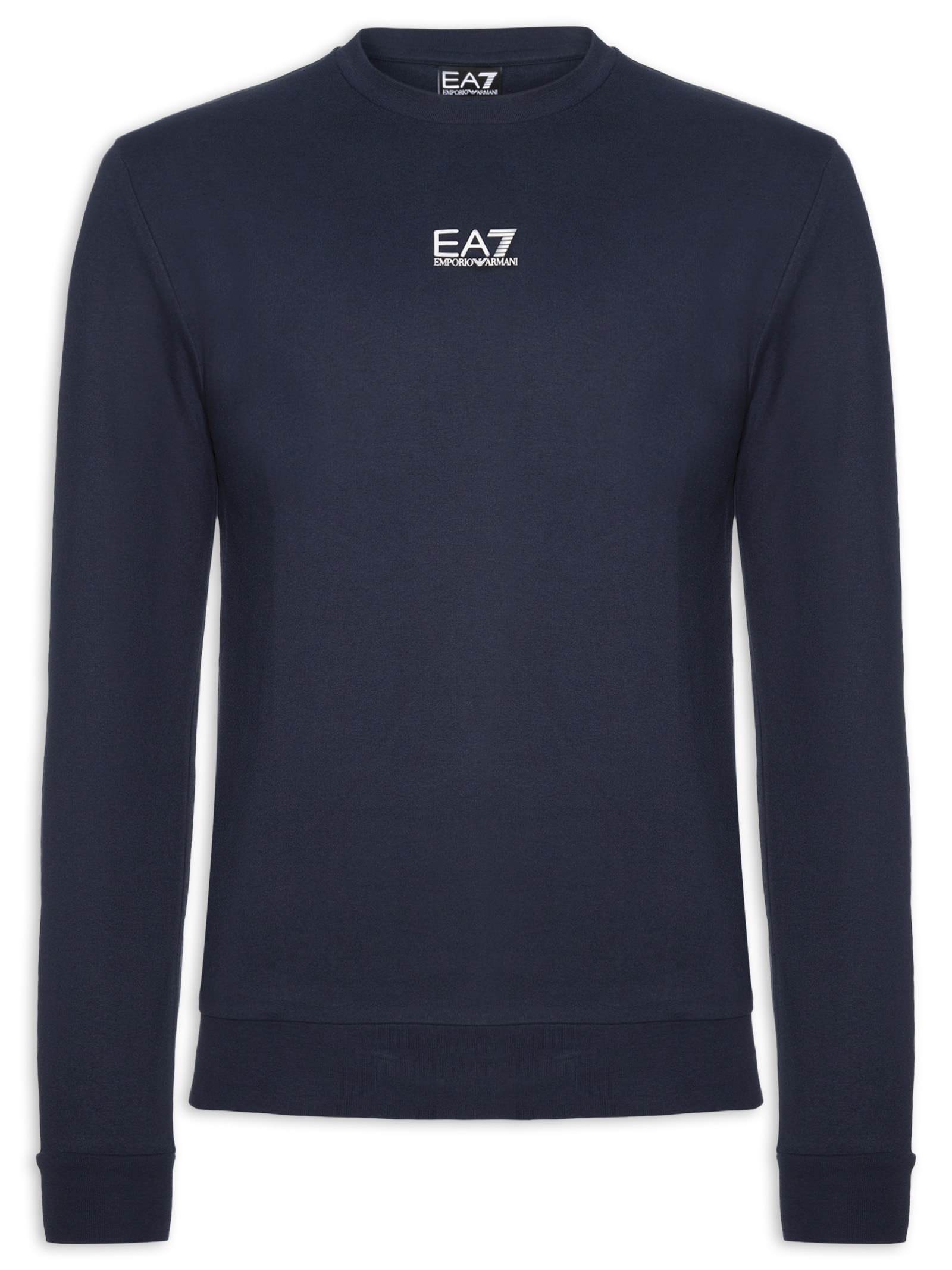 Blusa Masculina Moletom Train Core Azul Ea7 Emporio Armani