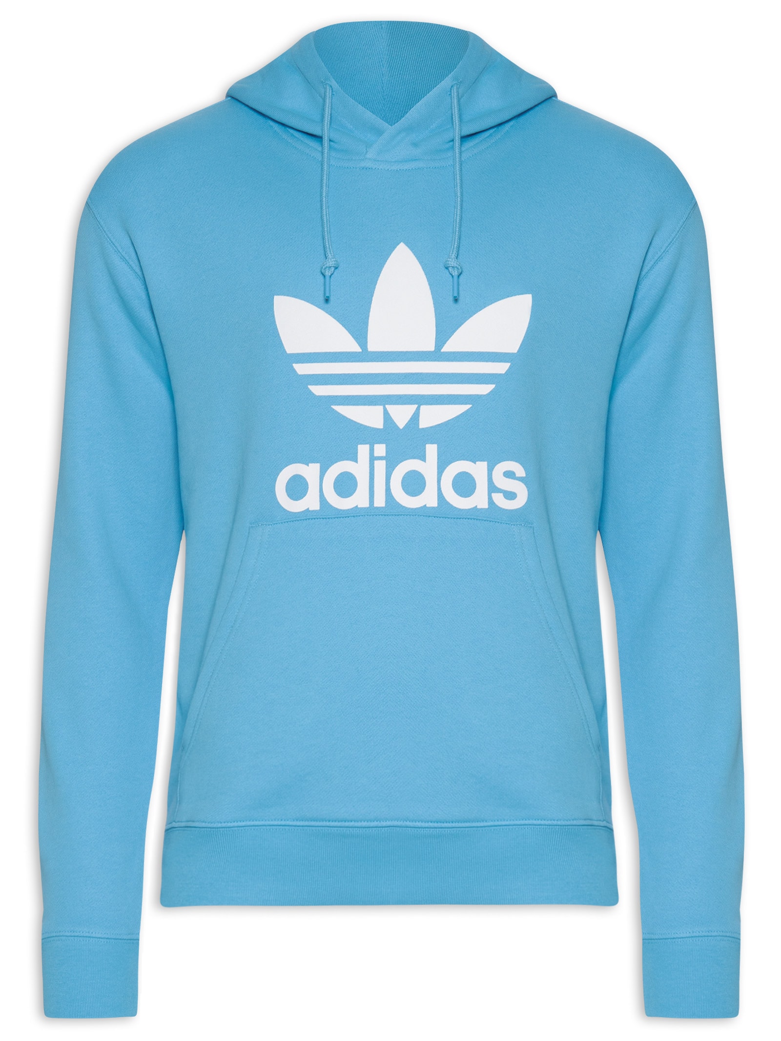 Adidas Originals Blusa Masculina Moletom Trefoil Com Capuz Azul