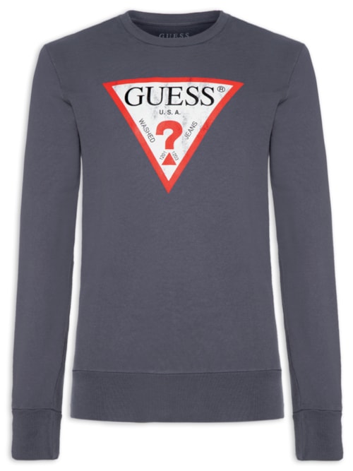 Blusa Masculina Moletom Triag Desgastado – Cinza