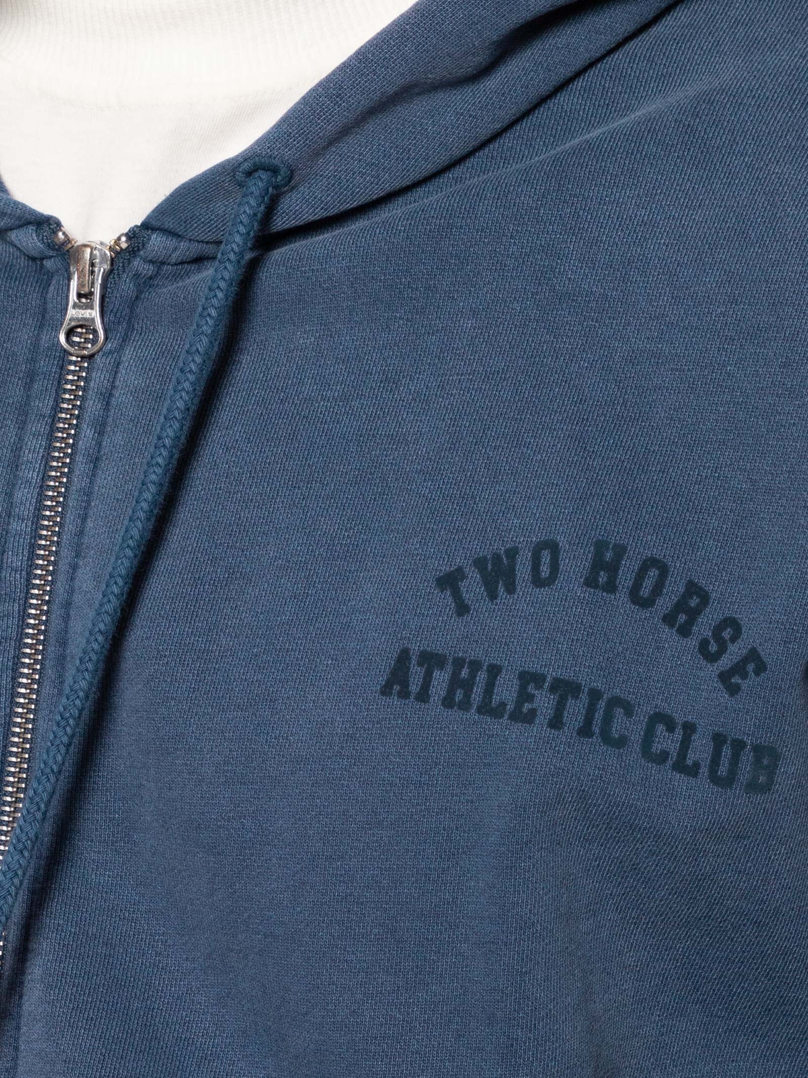 Blusa Masculina Moletom Two Horse Cropped Fit Com Zíper Azul Levi's