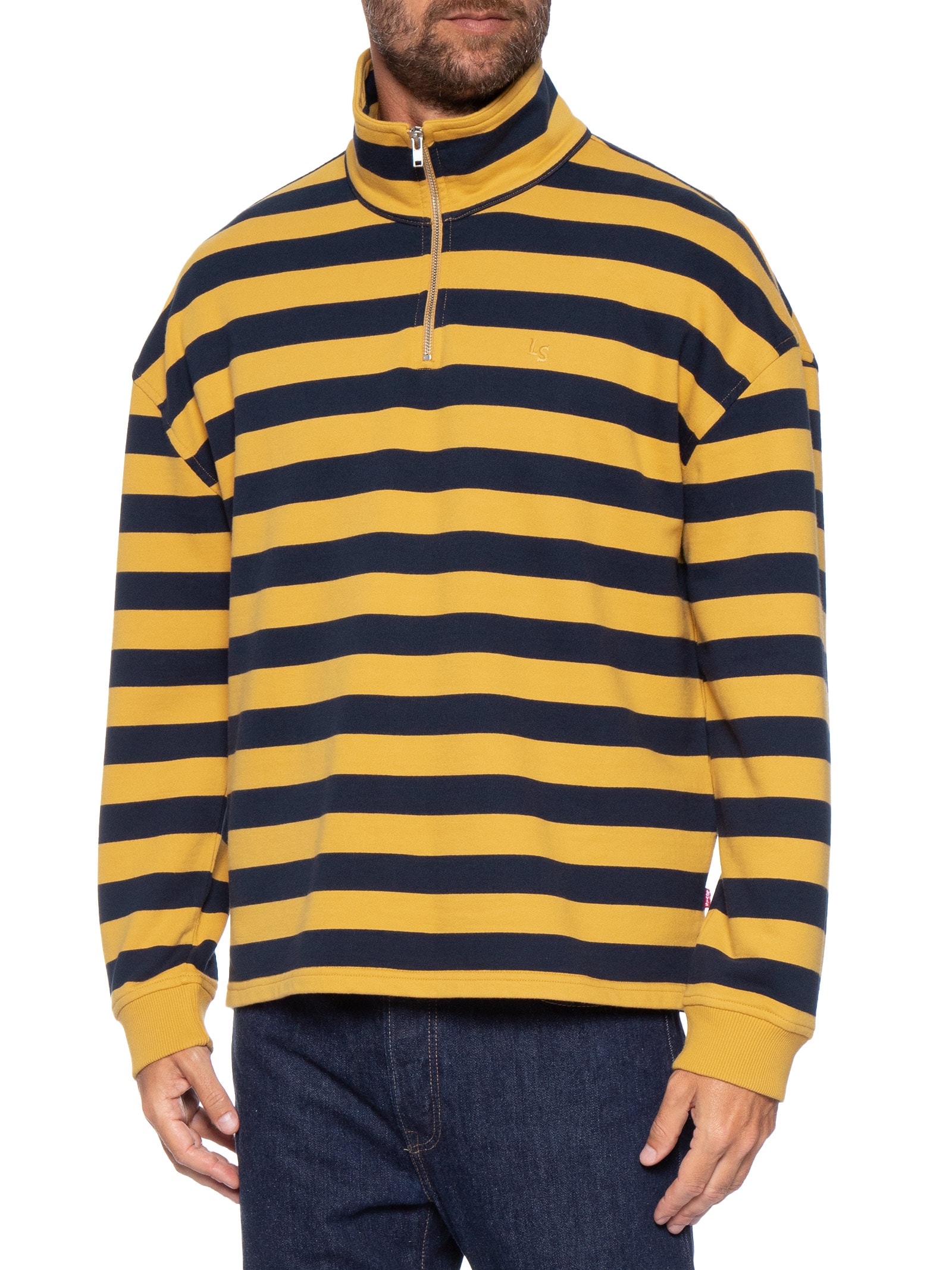 Blusa Masculina Relaxed Cameron Half Zip Amarelo Levi's