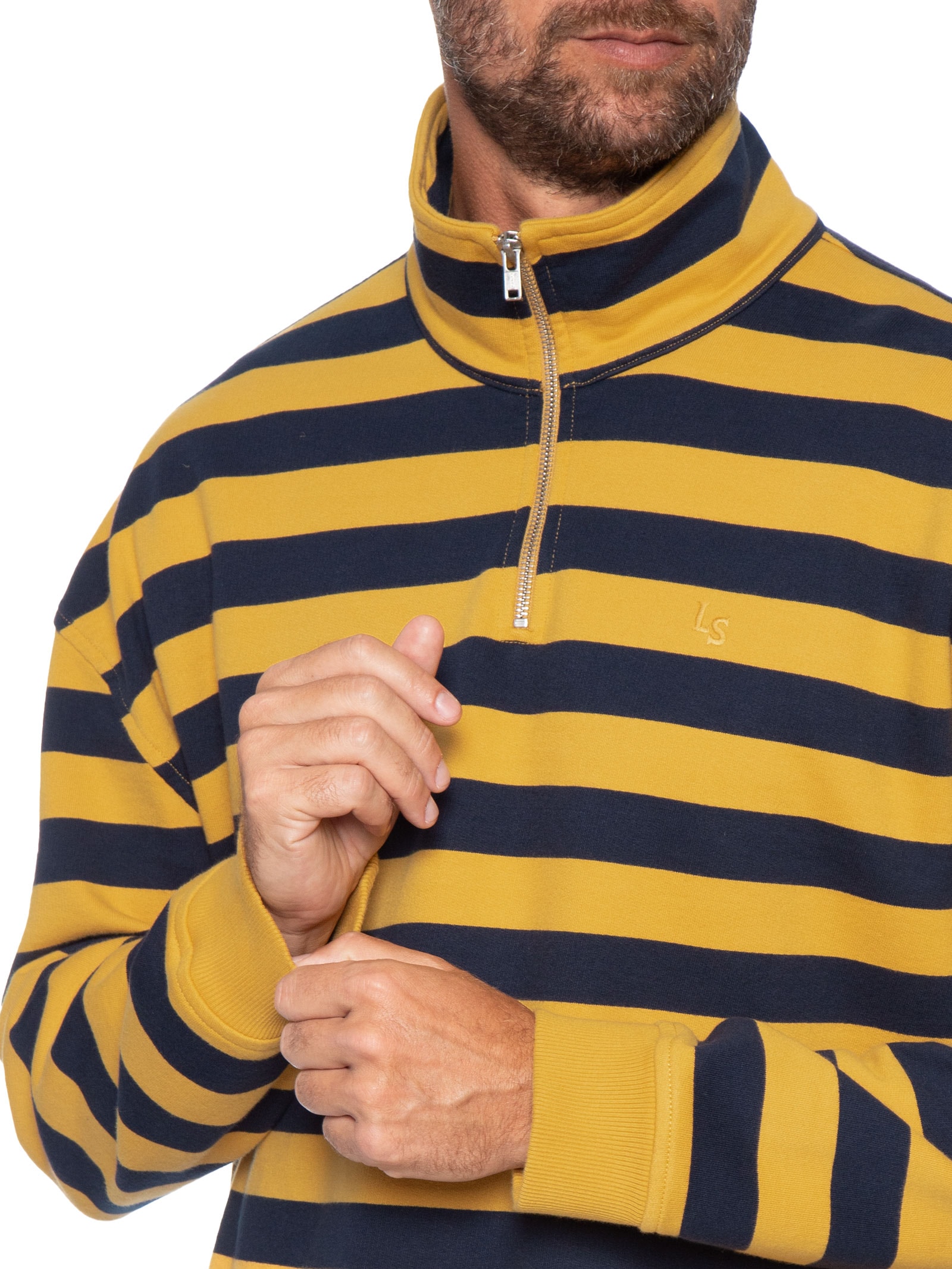 Blusa Masculina Relaxed Cameron Half Zip Amarelo Levi's
