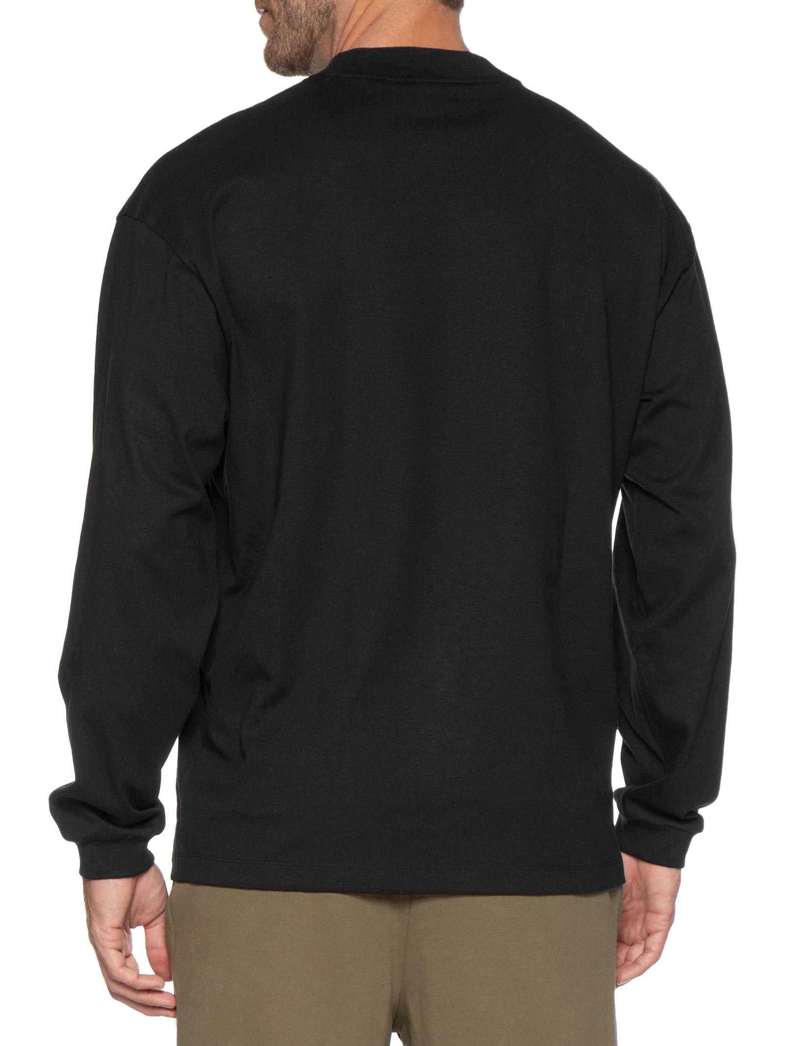 Blusa Masculina Relaxed-Fit Crew Neck Cotton Dapos Preto Hugo