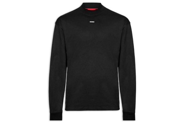 Blusa Masculina Relaxed-Fit Crew Neck Cotton Dapos - Preto