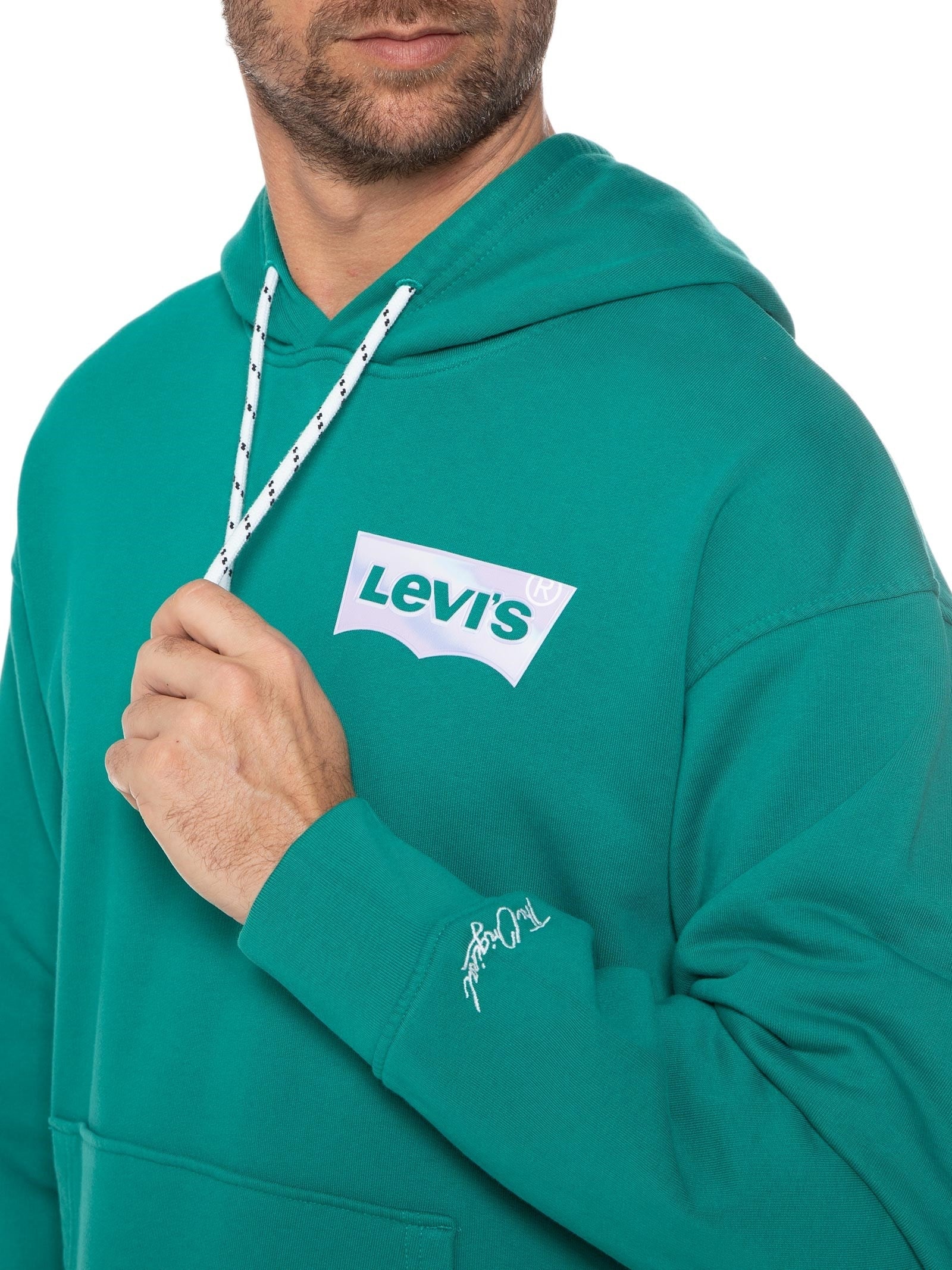 Blusa Masculina Relaxed Graphic Po Verde Levi's