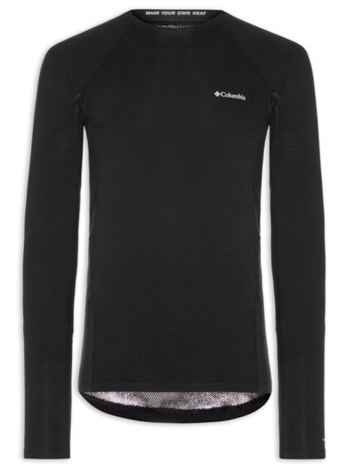 Blusa Masculina Segunda Pele Midweight com Stretch – Preto