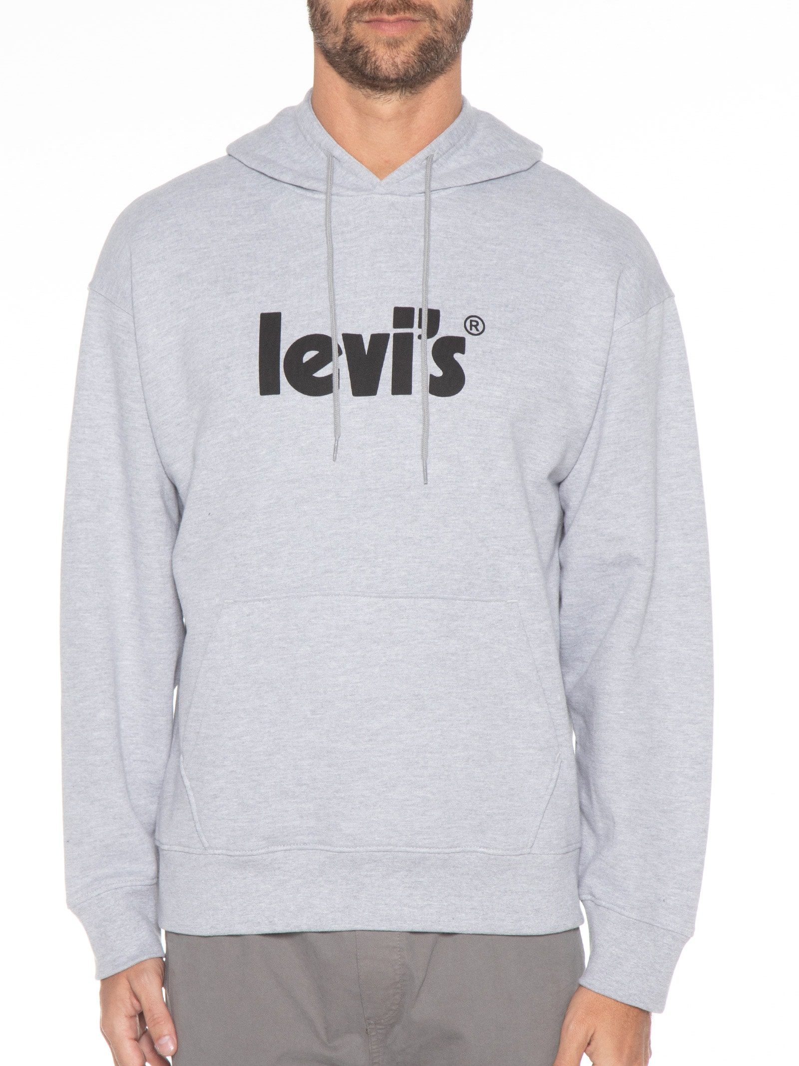 Blusa Masculina T3 Relaxd Graphic Hoodie Cinza Levi's
