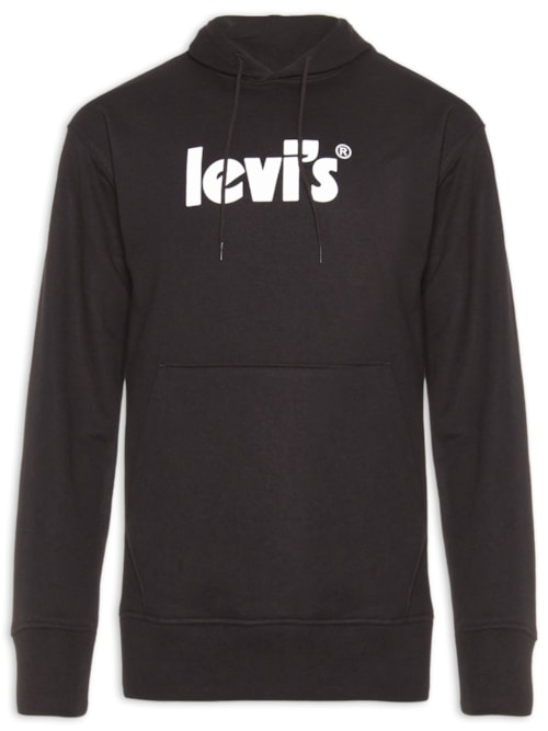 Blusa Masculina T3 Relaxd Graphic Hoodie - Preto