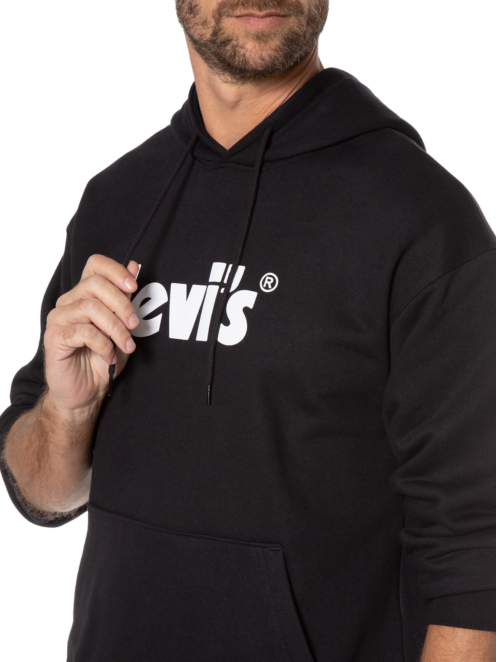 Blusa Masculina T3 Relaxd Graphic Hoodie Preto Levi's