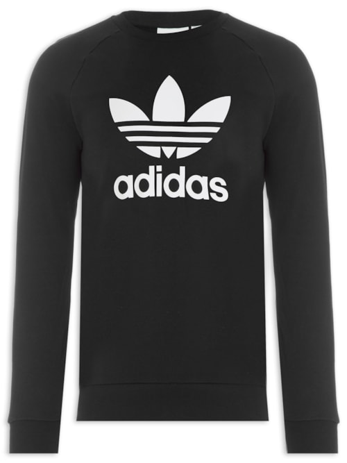 Blusa Masculina Trefoil Crew – Preto