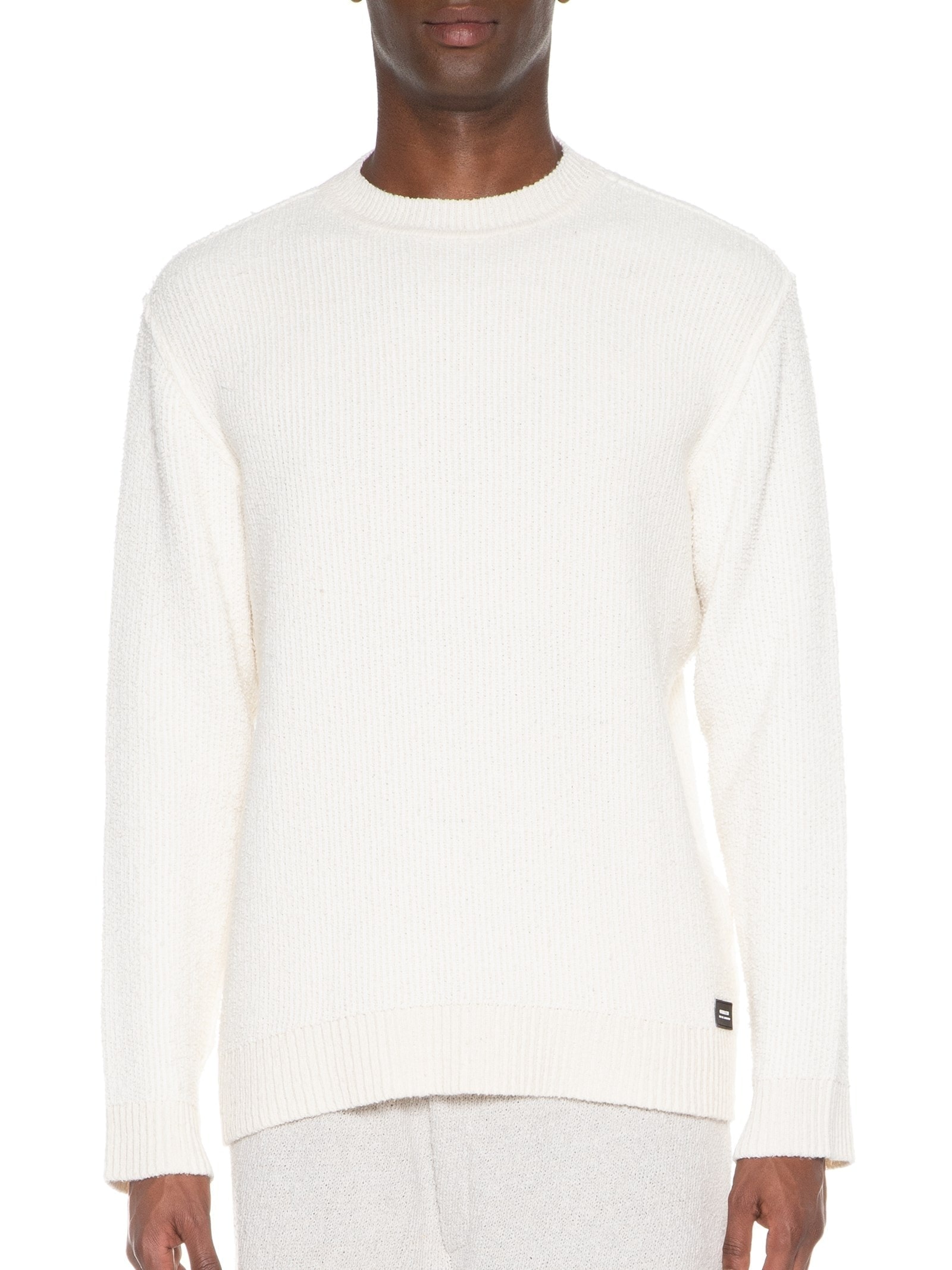Blusa Masculina Tricot Bouclet Off White Osklen