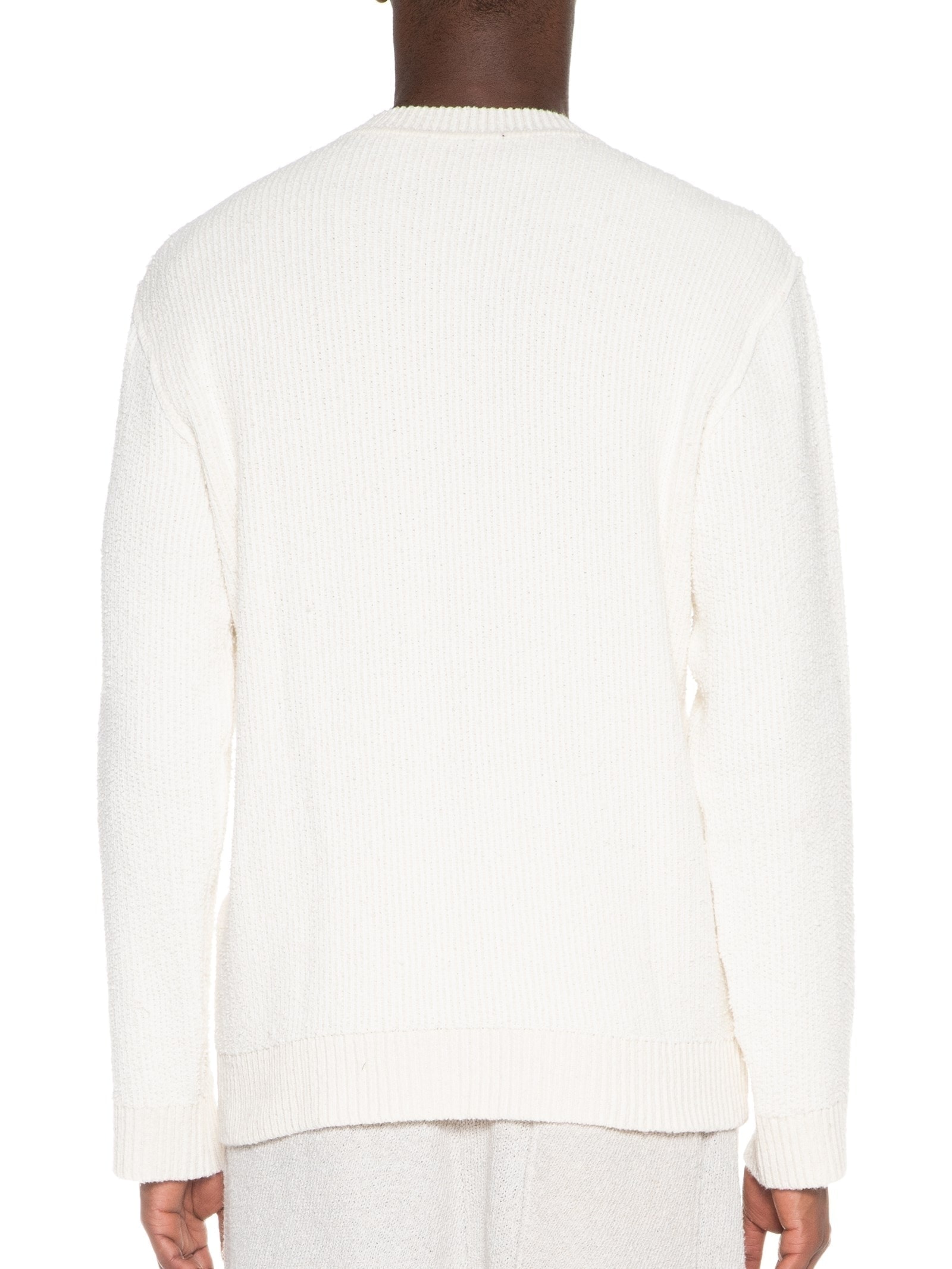 Blusa Masculina Tricot Bouclet Off White Osklen