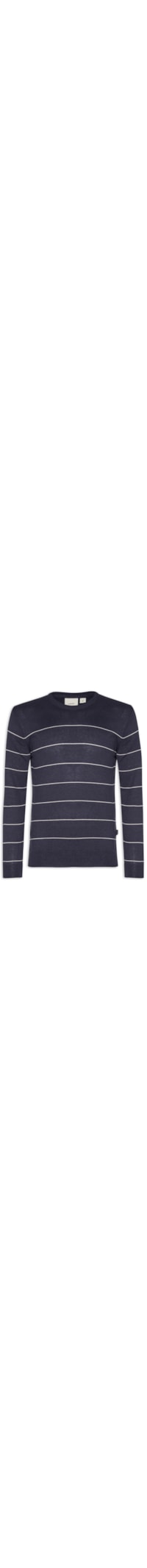 Blusa Masculina Tricot Clasic Stripes - Azul