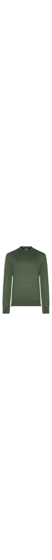 Blusa Masculina Tricot Manga Longa Smooth Militar - Verde