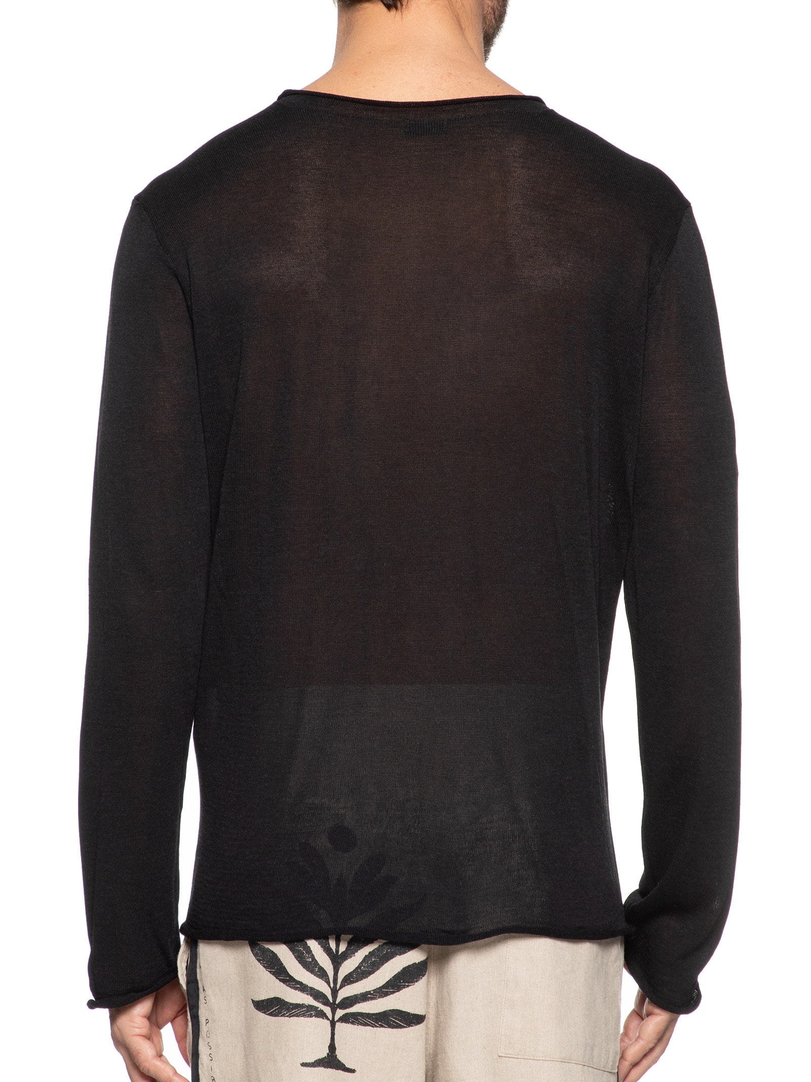 Blusa Masculina Tricot Soft Wool Preto Osklen