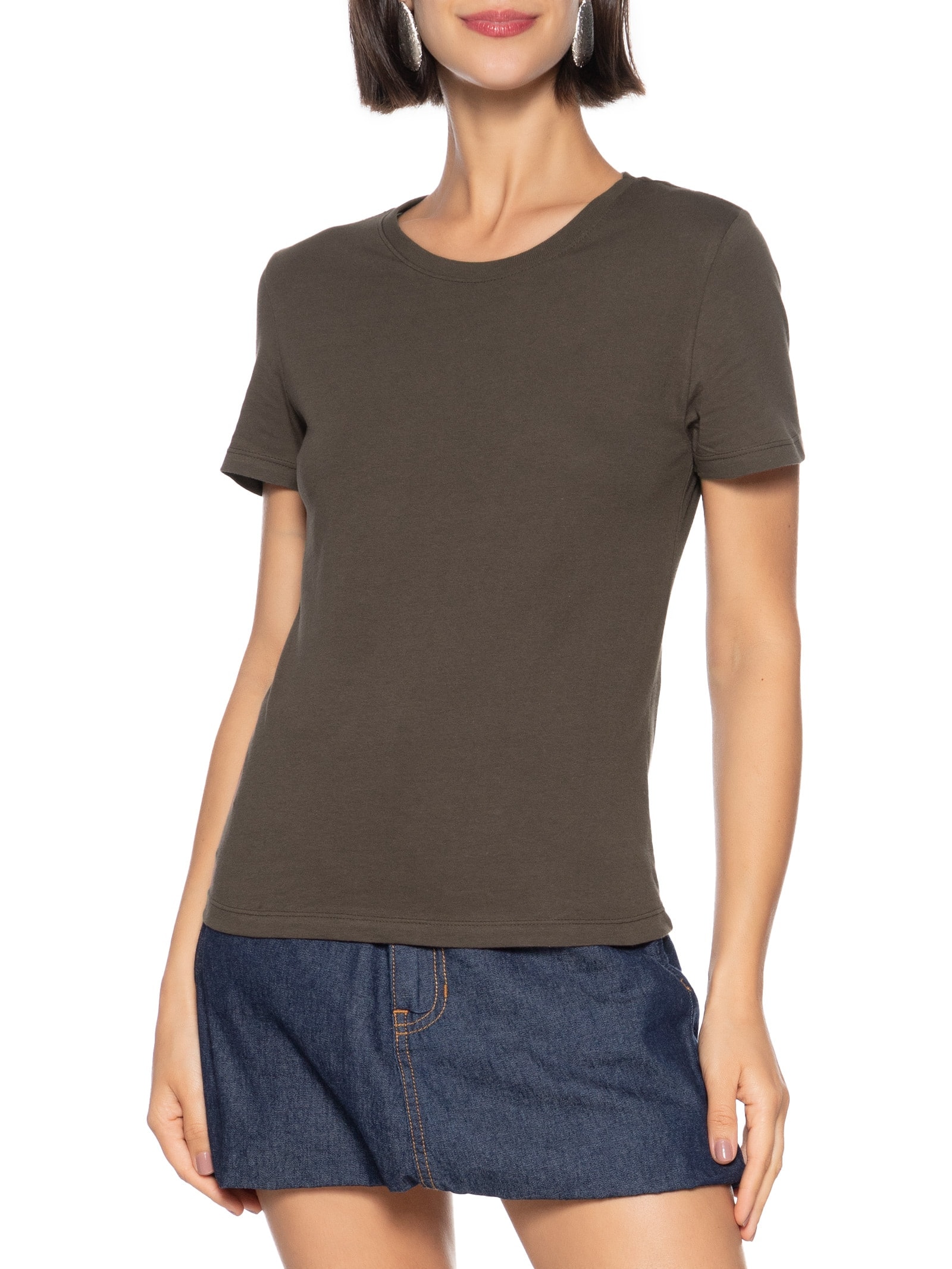 Blusa MM Feminina Marrom Hering