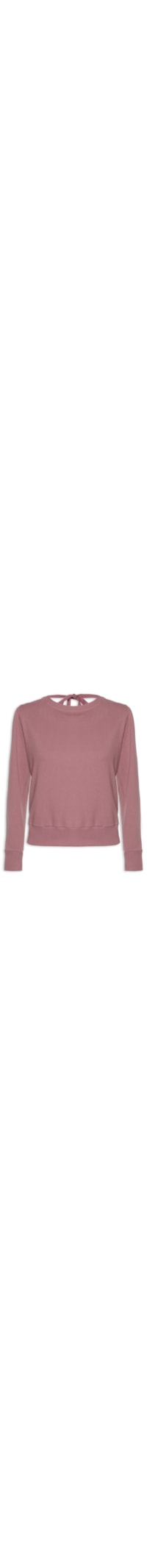 Blusa Moletom Abertura Costas - Rosa
