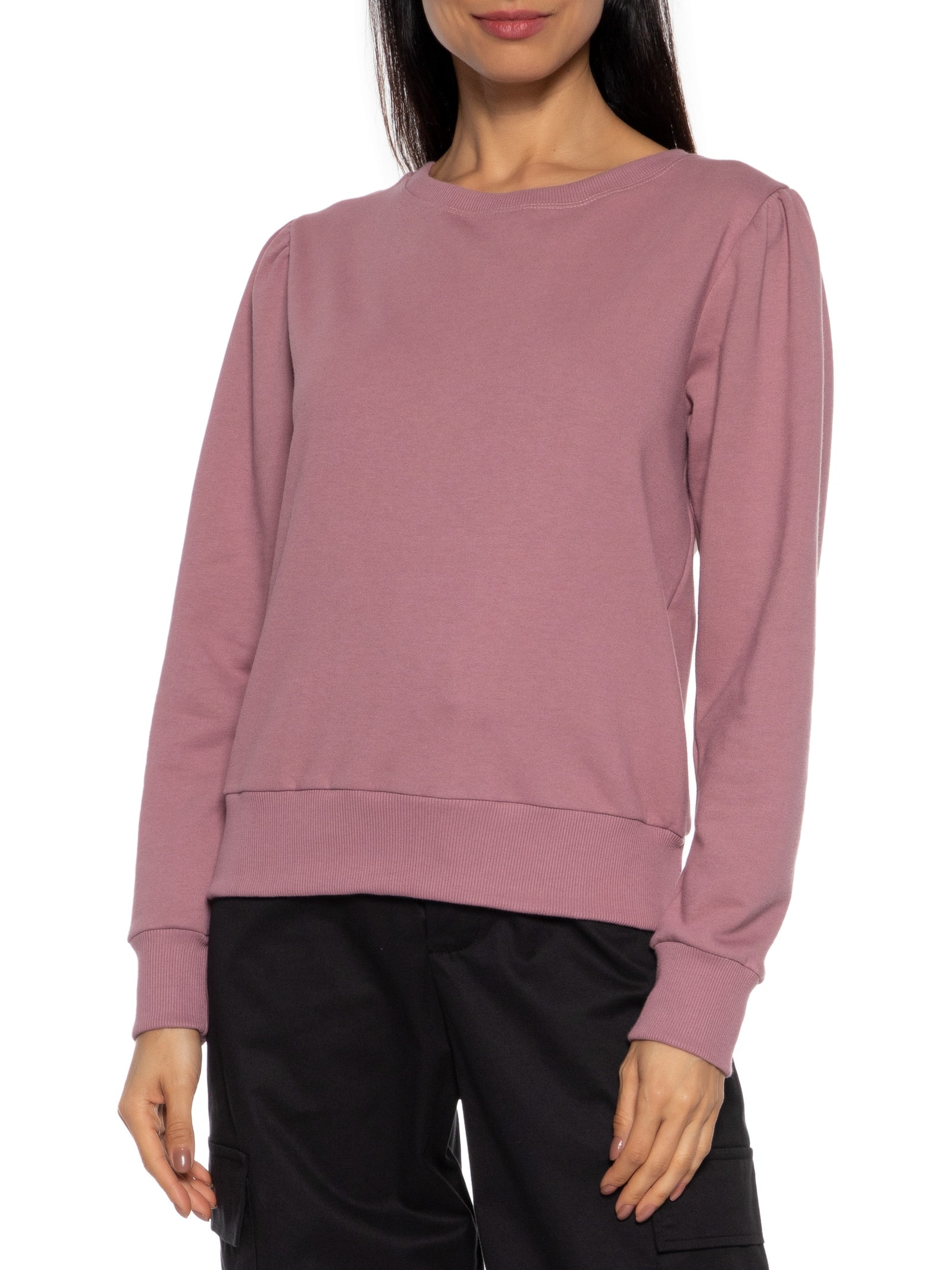 Blusa Moletom Abertura Costas Rosa Market 33