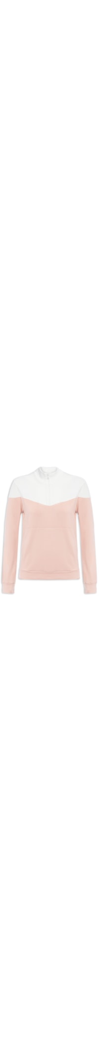 Blusa Moletom Canguru Duo Color - Rosa