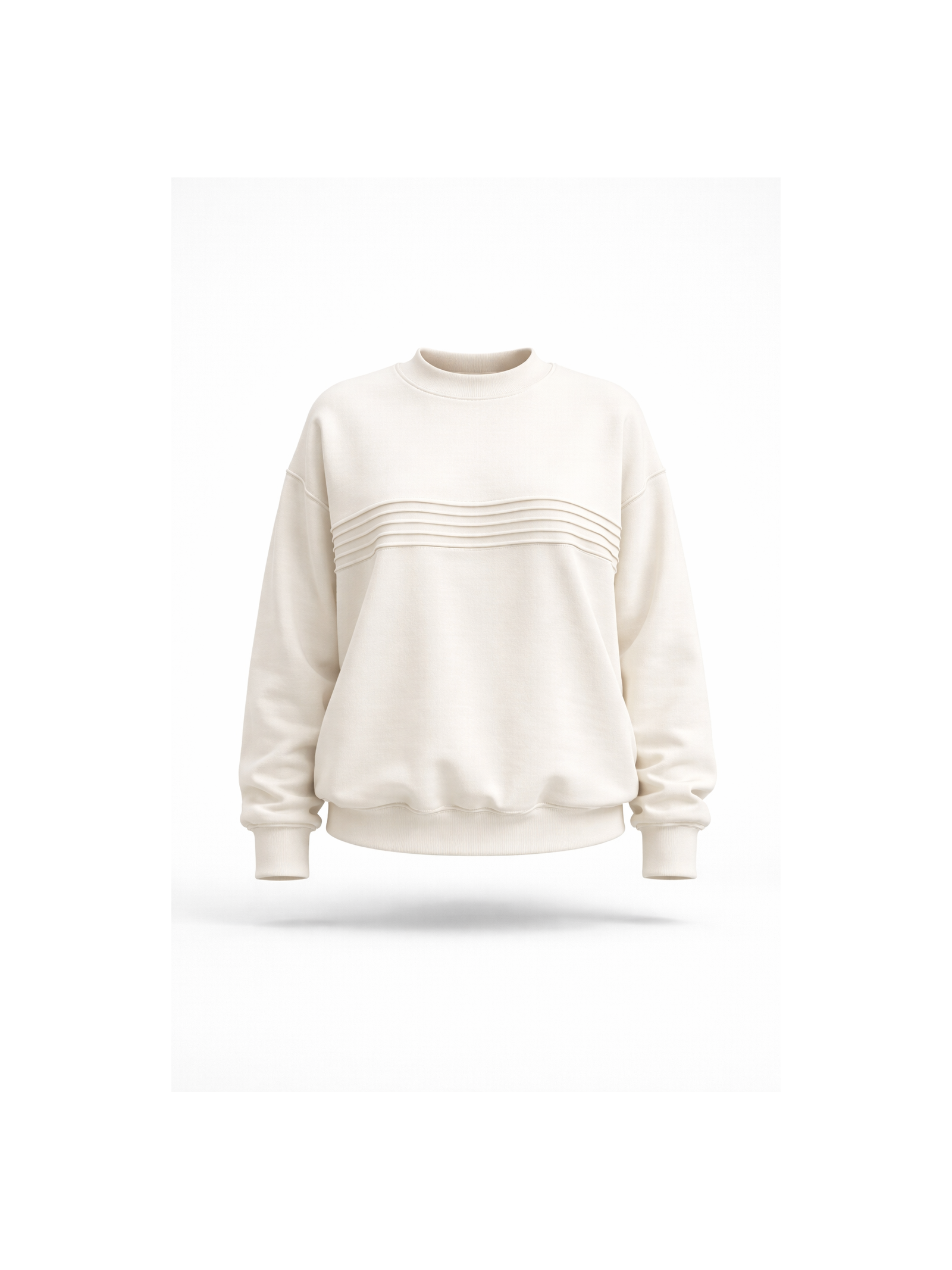 Blusa Moletom Linhas Off White Branco Suntime