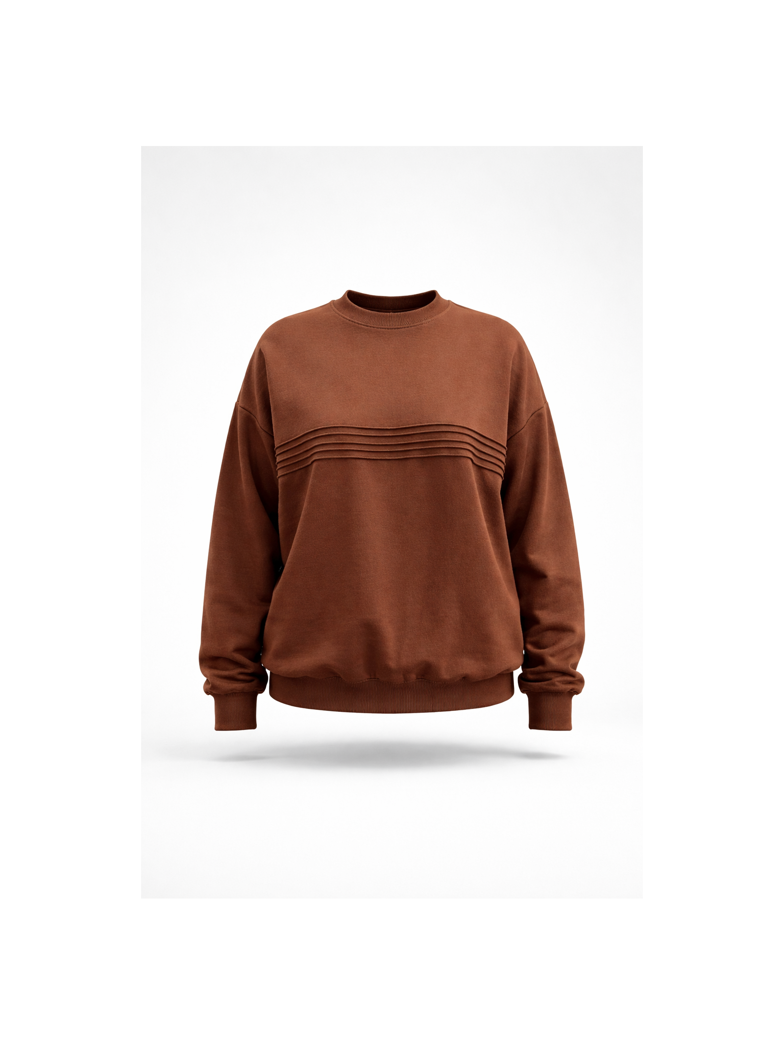 Blusa Moletom Linhas Outono Marrom Suntime