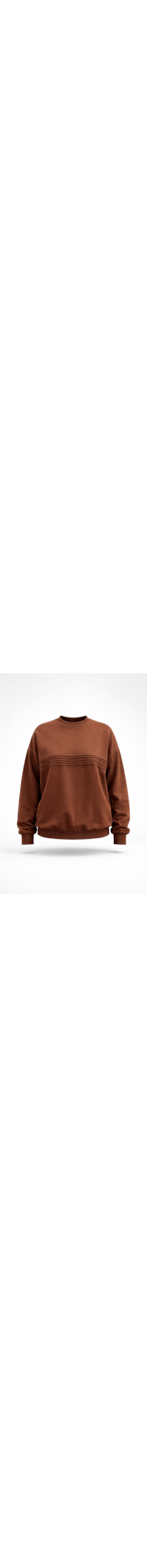Blusa Moletom Linhas Outono - Marrom