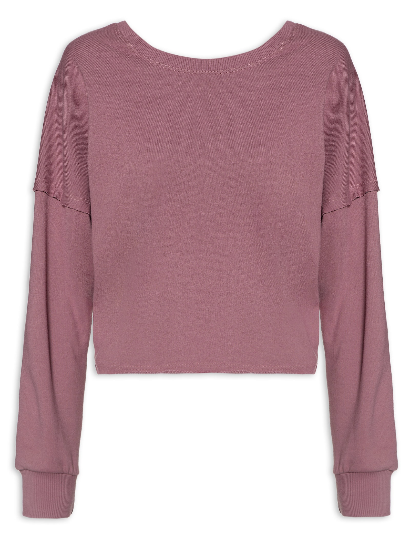 Blusa Moletom Repuxado Costas Rosa Market 33