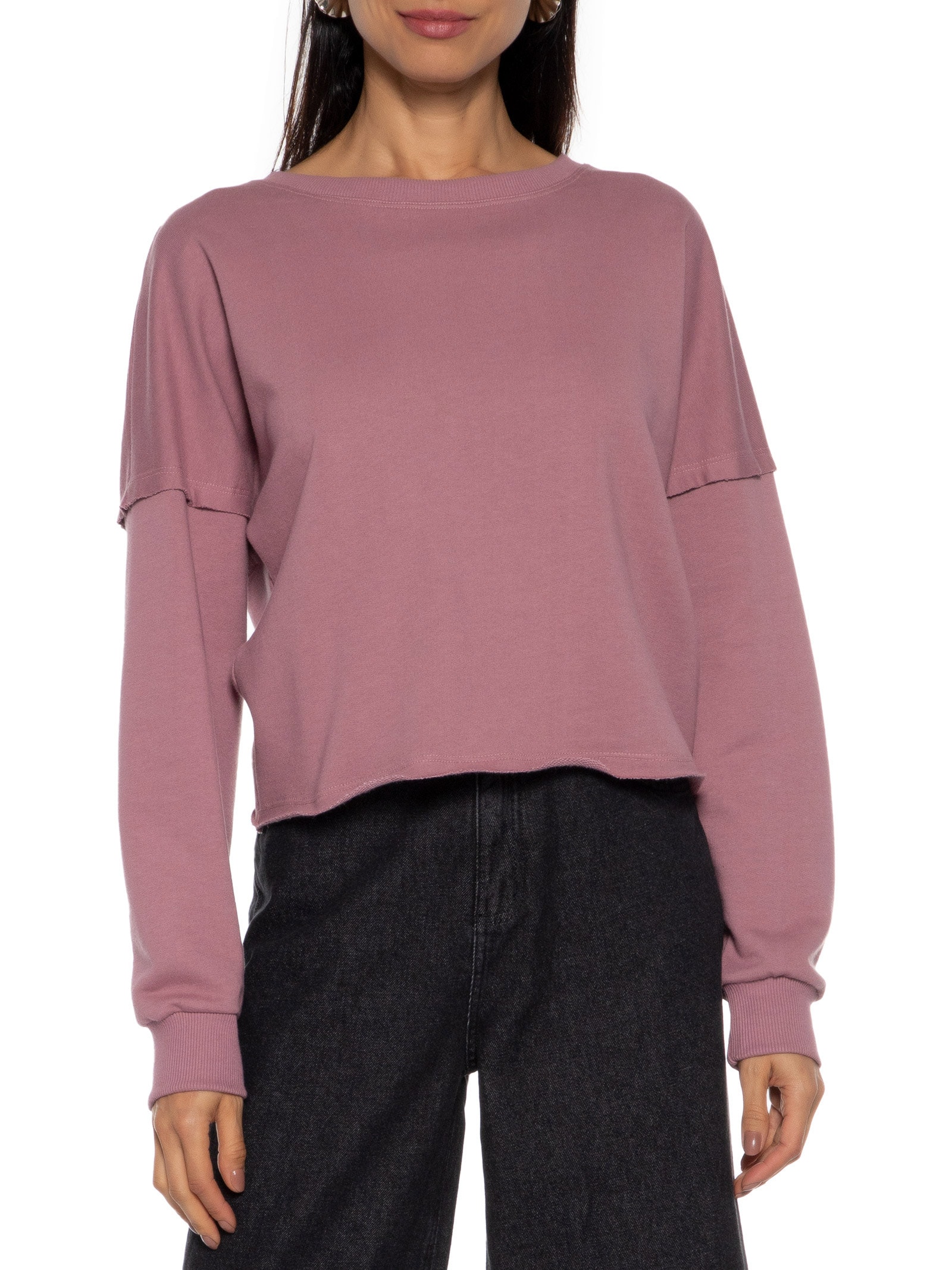 Blusa Moletom Repuxado Costas Rosa Market 33