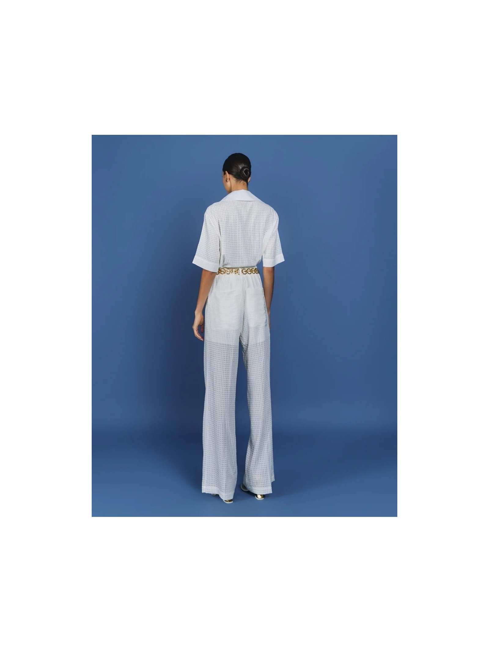 Blusa Polo Mareh Laguna Off White Shop Ginger