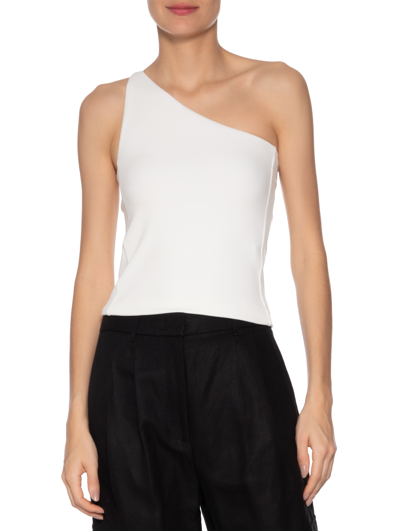 Blusa Recorte Um Ombro Só Branco Animale