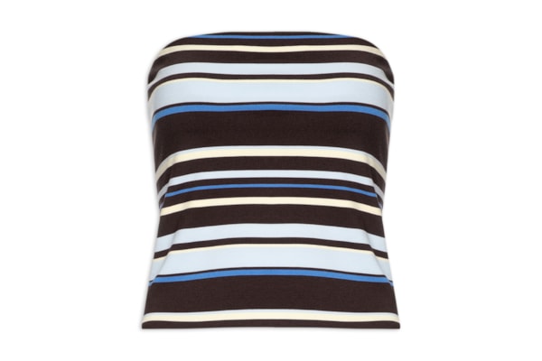 Blusa Tomara Que Caia Ple Tube Top – Marrom