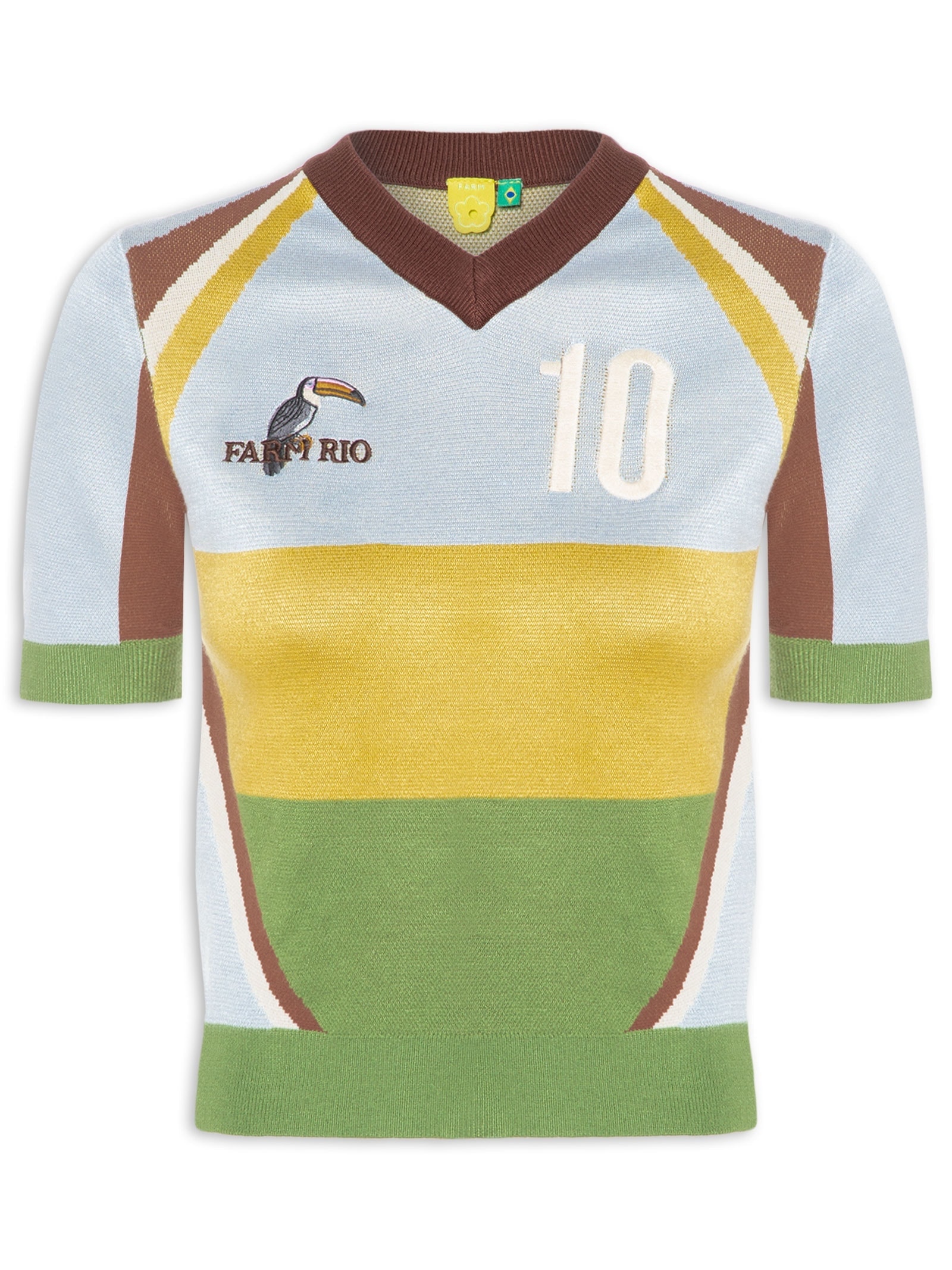 Blusa Tricot Copa Tucano Azul Farm