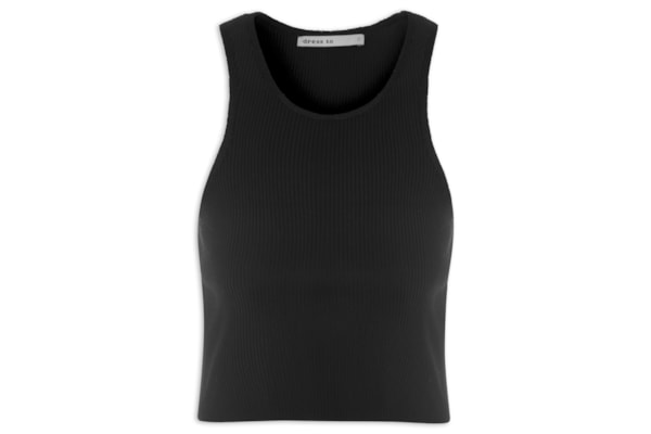 Blusa Tricot Decote Nadador - Preto
