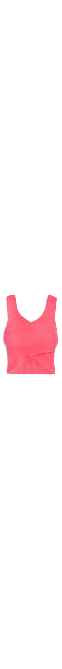 Blusa Tricot Frente Transpassada - Rosa