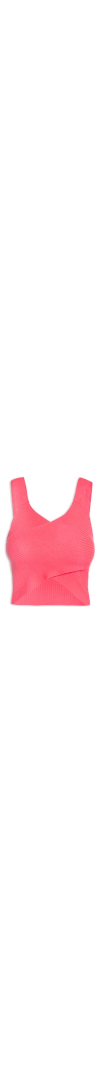 Blusa Tricot Frente Transpassada - Rosa